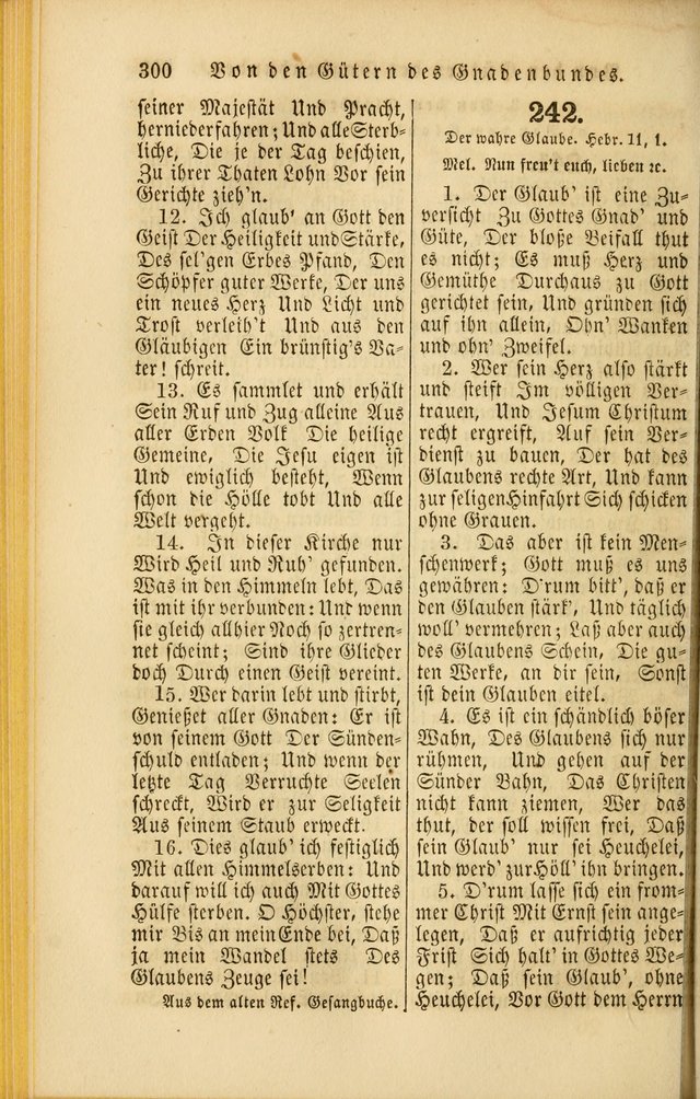 Die Psalmen Davids: nebst einer Sammlung Geistlicher lieder für Oeffentlichen und Privat-Gottesdienst page 302