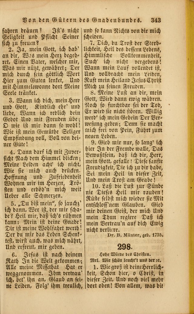 Die Psalmen Davids: nebst einer Sammlung Geistlicher lieder für Oeffentlichen und Privat-Gottesdienst page 345