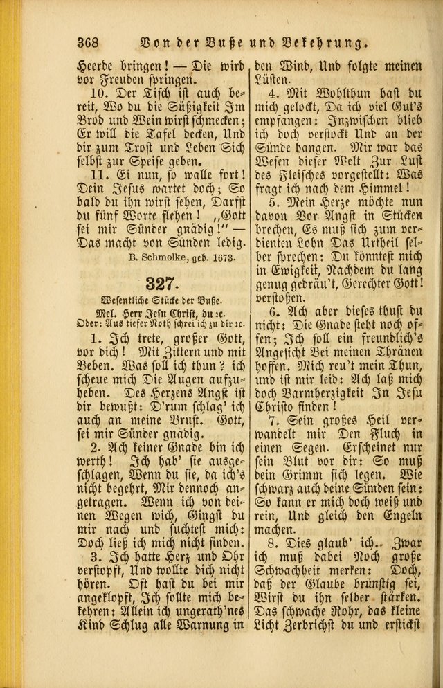 Die Psalmen Davids: nebst einer Sammlung Geistlicher lieder für Oeffentlichen und Privat-Gottesdienst page 370