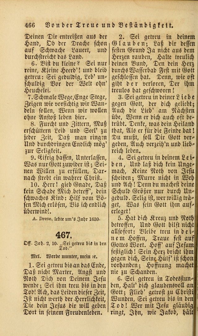 Die Psalmen Davids: nebst einer Sammlung Geistlicher lieder für Oeffentlichen und Privat-Gottesdienst page 468