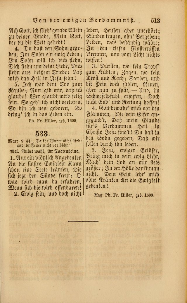 Die Psalmen Davids: nebst einer Sammlung Geistlicher lieder für Oeffentlichen und Privat-Gottesdienst page 515