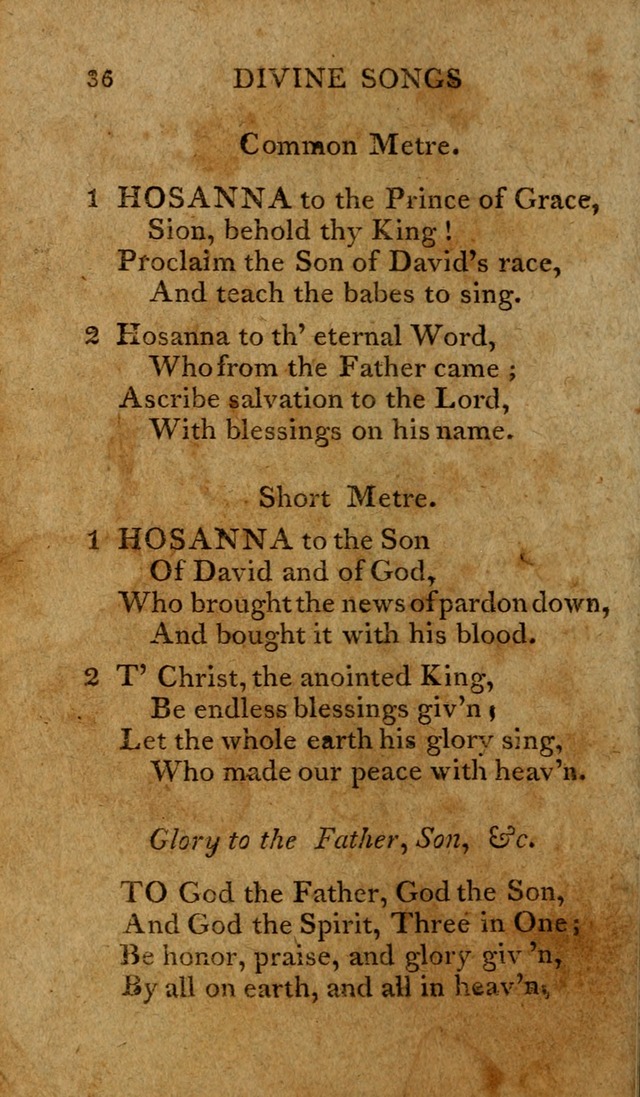 Divine Songs: attempted in easy language, for the use of children page 36