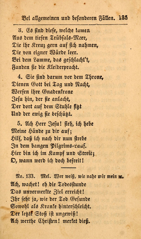 Der Sänger am Grabe: Eine Auswahl Lieder zum Gebrauch bei Leichen-Begängnissen, wie auch Trost-Lieder für Solche, die um geliebte Todte trauern page 131