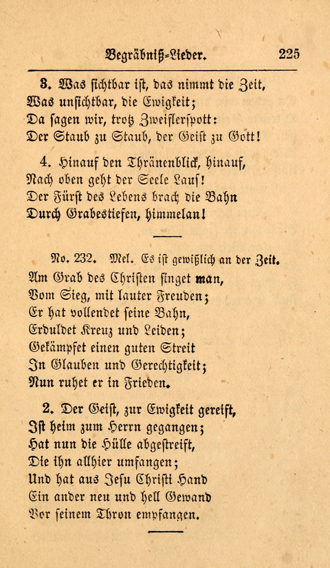 Der Sänger am Grabe: Eine Auswahl Lieder zum Gebrauch bei Leichen-Begängnissen, wie auch Trost-Lieder für Solche, die um geliebte Todte trauern page 221