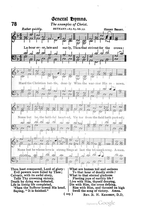 The Day School Hymn Book: with tunes (New and enlarged edition) page 105