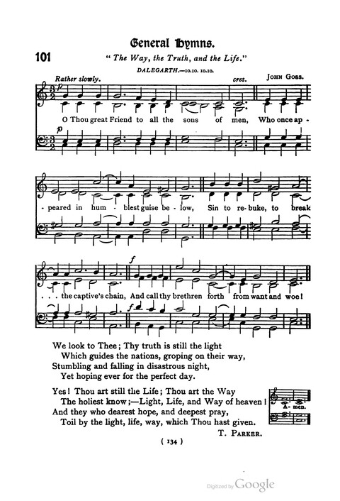 The Day School Hymn Book: with tunes (New and enlarged edition) page 134