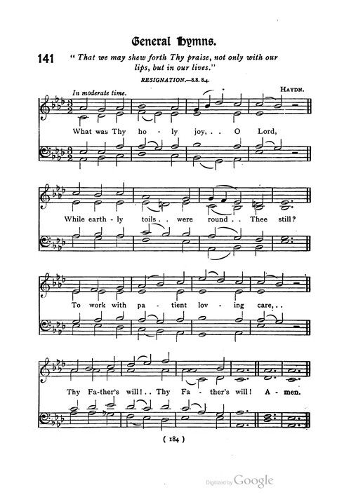 The Day School Hymn Book: with tunes (New and enlarged edition) page 184