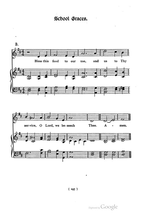 The Day School Hymn Book: with tunes (New and enlarged edition) page 197