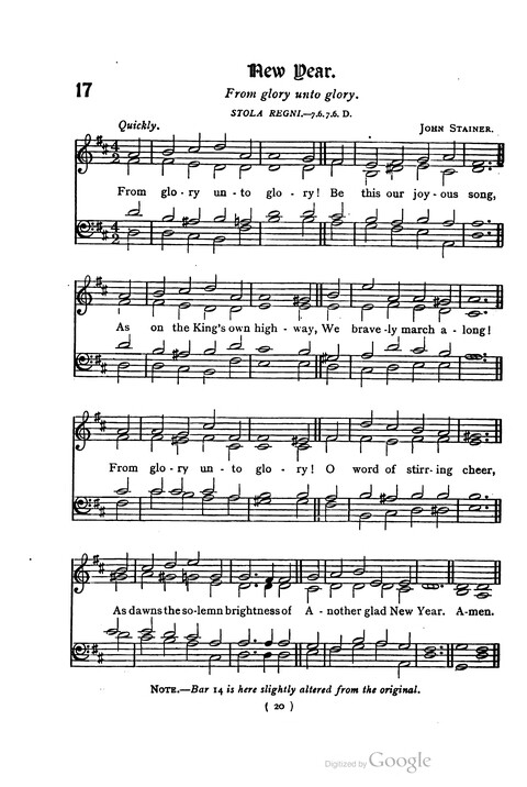 The Day School Hymn Book: with tunes (New and enlarged edition) page 20