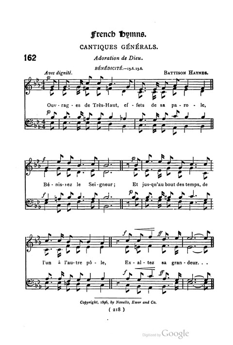 The Day School Hymn Book: with tunes (New and enlarged edition) page 218