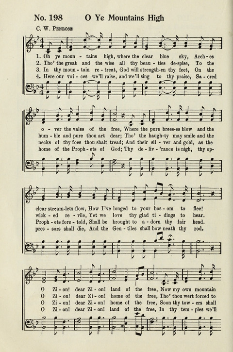 Deseret Sunday School Songs page 198