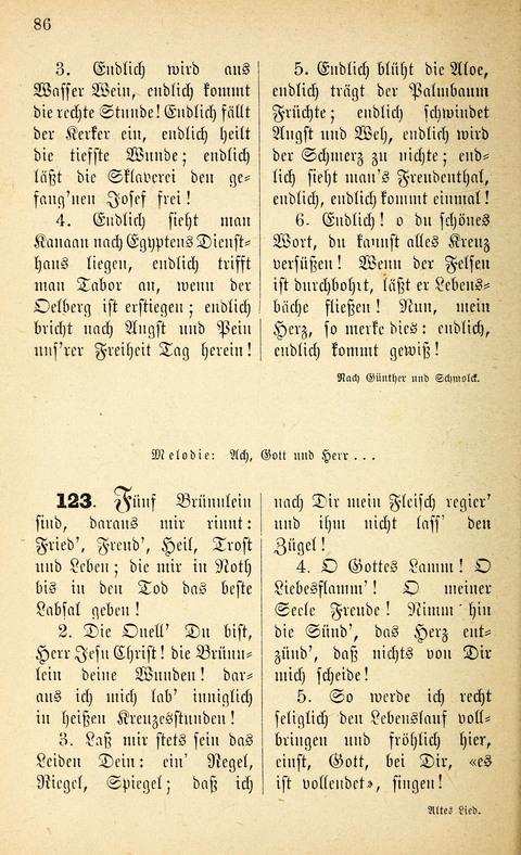 Des "Heils Vollendung": eine Sammlung von Sterbe-, Begräbniß- und Trostliedern für evangelische Christen page 86