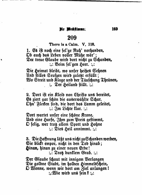 Die Weckstimme: Eine Sammlung geistlicher Lieder für jugendliche Sänger (8th ed.) page 167
