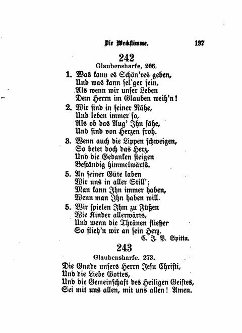 Die Weckstimme: Eine Sammlung geistlicher Lieder für jugendliche Sänger (8th ed.) page 195