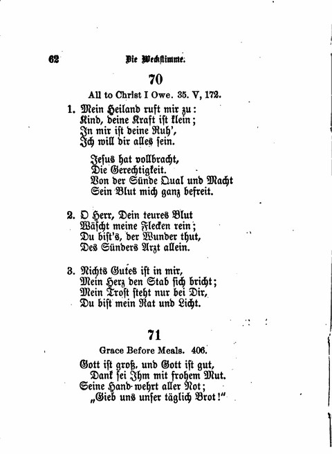 Die Weckstimme: Eine Sammlung geistlicher Lieder für jugendliche Sänger (8th ed.) page 60