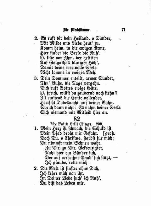 Die Weckstimme: Eine Sammlung geistlicher Lieder für jugendliche Sänger (8th ed.) page 69