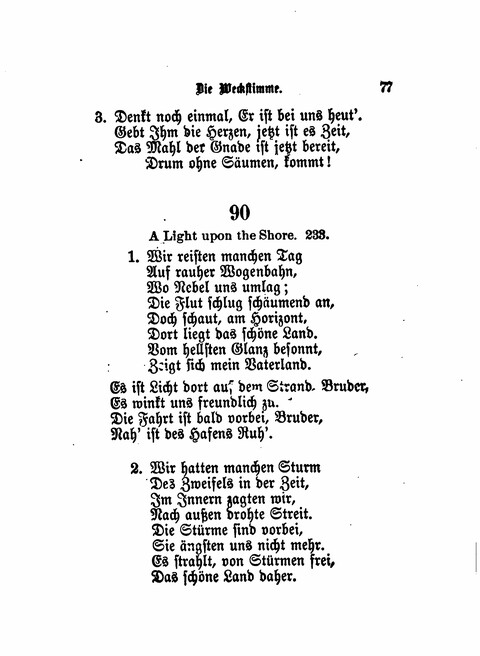 Die Weckstimme: Eine Sammlung geistlicher Lieder für jugendliche Sänger (8th ed.) page 75