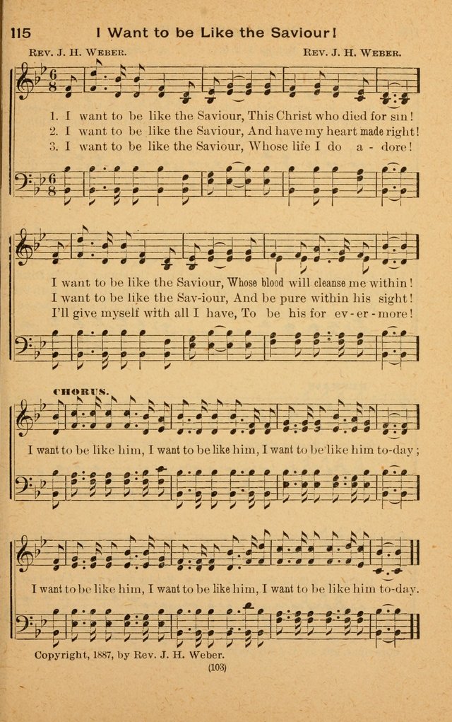 The Evangelist No. 3: for revival, praise and prayer meetings or Sunday schools  (Music edition) page 103