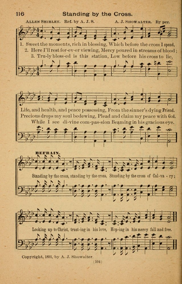 The Evangelist No. 3: for revival, praise and prayer meetings or Sunday schools  (Music edition) page 104