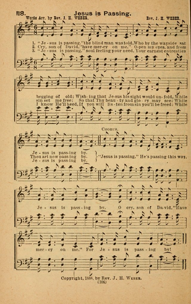 The Evangelist No. 3: for revival, praise and prayer meetings or Sunday schools  (Music edition) page 106