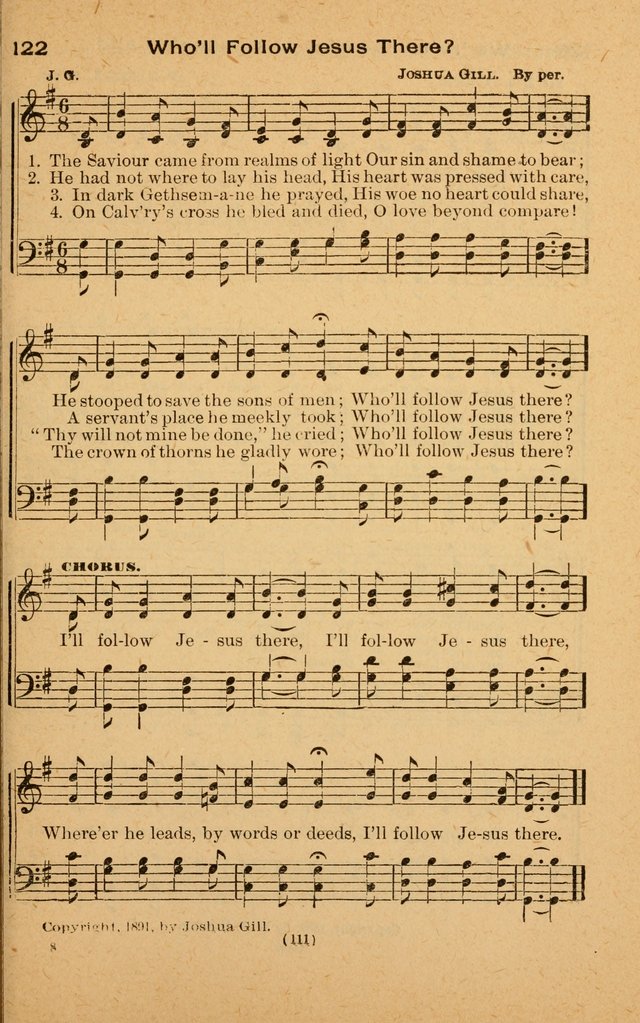 The Evangelist No. 3: for revival, praise and prayer meetings or Sunday schools  (Music edition) page 111
