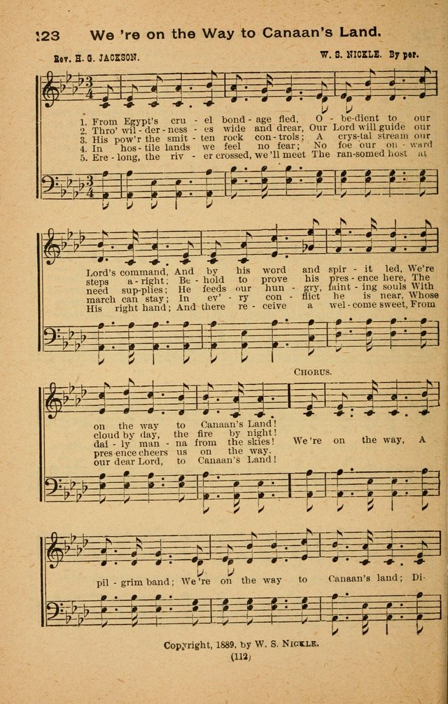 The Evangelist No. 3: for revival, praise and prayer meetings or Sunday schools  (Music edition) page 112
