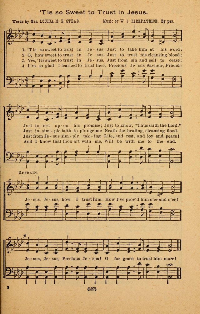 The Evangelist No. 3: for revival, praise and prayer meetings or Sunday schools  (Music edition) page 127