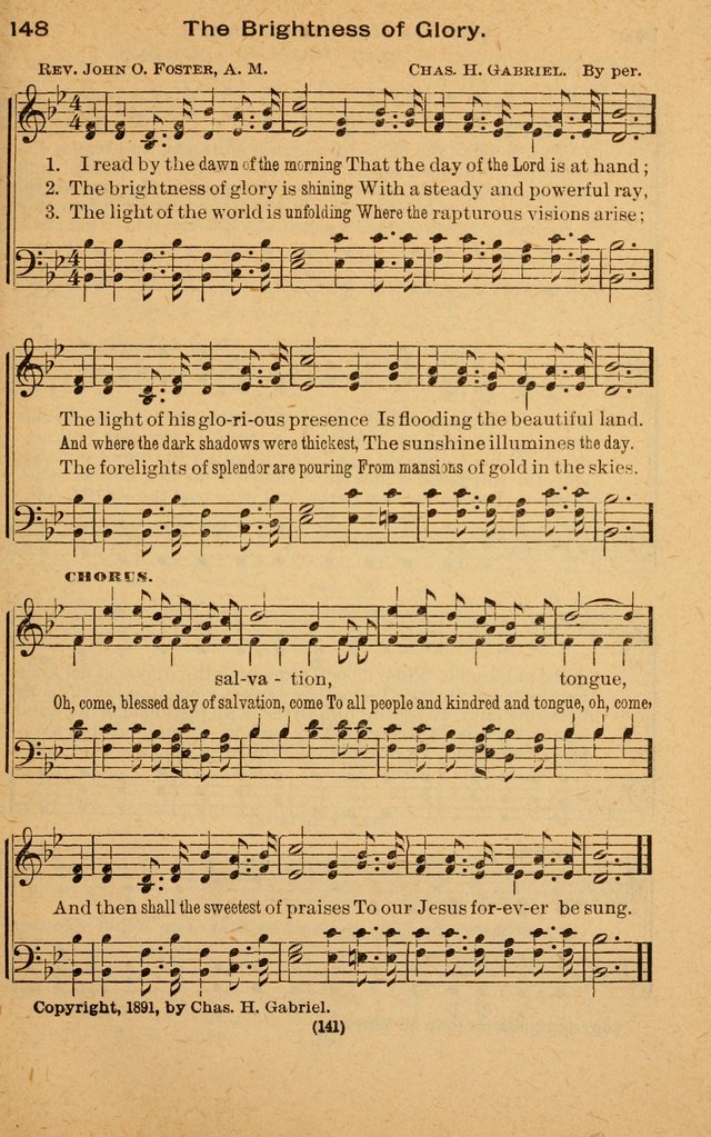 The Evangelist No. 3: for revival, praise and prayer meetings or Sunday schools  (Music edition) page 141