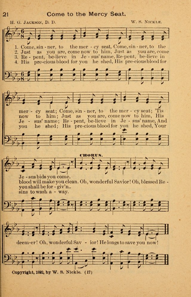 The Evangelist No. 3: for revival, praise and prayer meetings or Sunday schools  (Music edition) page 17
