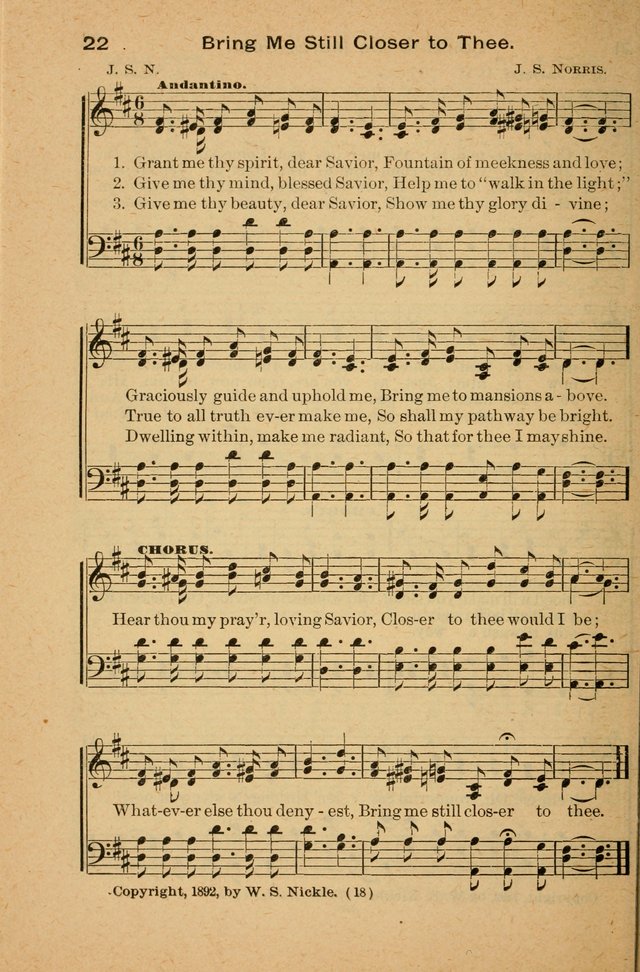 The Evangelist No. 3: for revival, praise and prayer meetings or Sunday schools  (Music edition) page 18