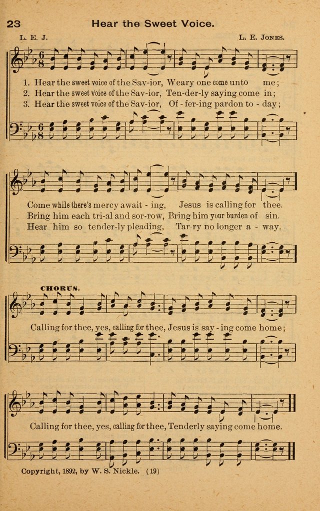 The Evangelist No. 3: for revival, praise and prayer meetings or Sunday schools  (Music edition) page 19