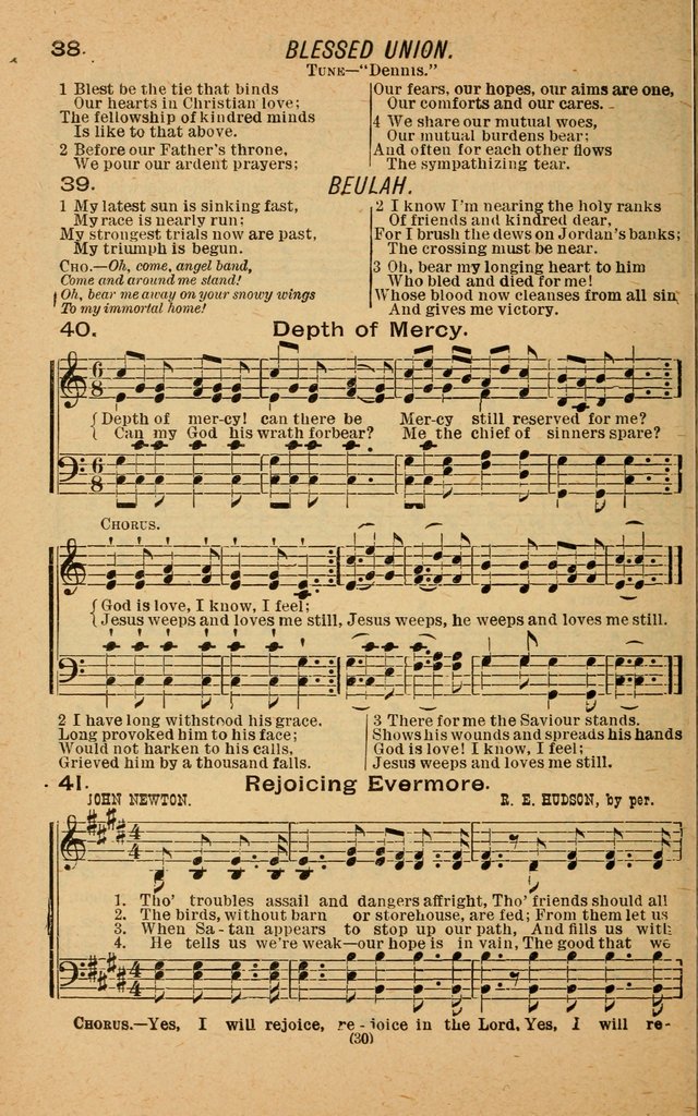 The Evangelist No. 3: for revival, praise and prayer meetings or Sunday schools  (Music edition) page 30