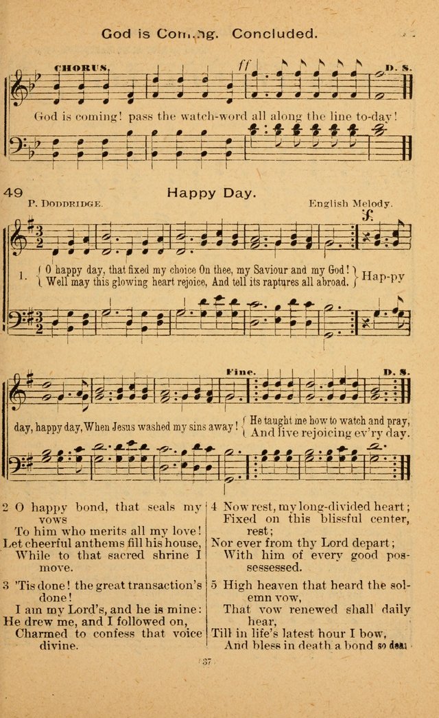 The Evangelist No. 3: for revival, praise and prayer meetings or Sunday schools  (Music edition) page 37