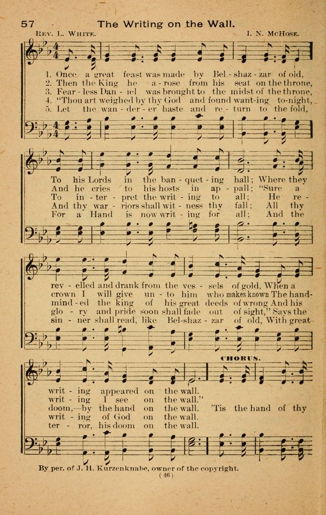 The Evangelist No. 3: for revival, praise and prayer meetings or Sunday schools  (Music edition) page 46