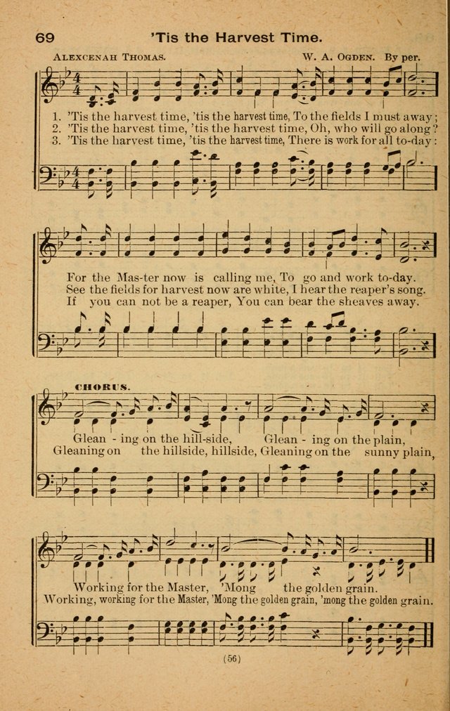 The Evangelist No. 3: for revival, praise and prayer meetings or Sunday schools  (Music edition) page 56