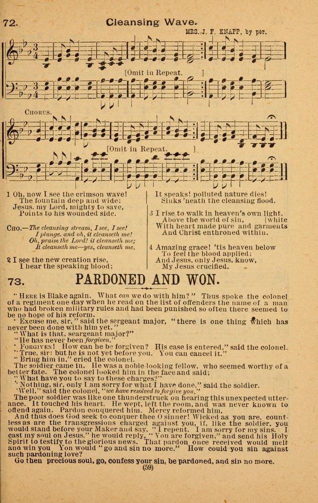The Evangelist No. 3: for revival, praise and prayer meetings or Sunday schools  (Music edition) page 59