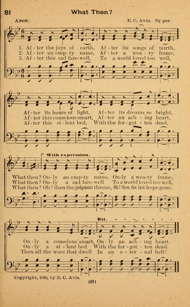 The Evangelist No. 3: for revival, praise and prayer meetings or Sunday schools  (Music edition) page 67