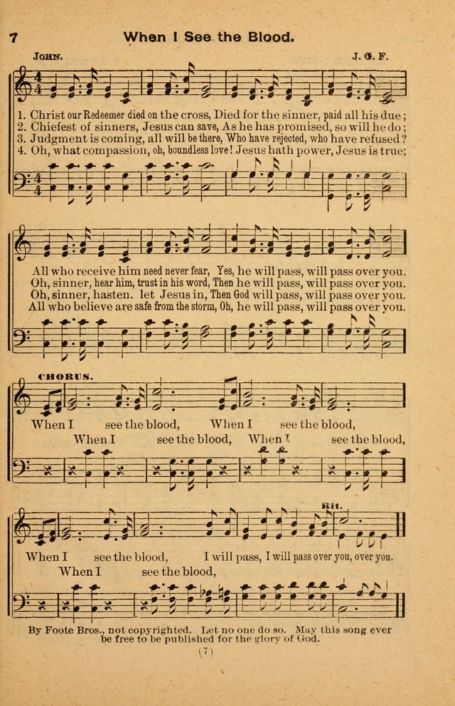 The Evangelist No. 3: for revival, praise and prayer meetings or Sunday schools  (Music edition) page 7