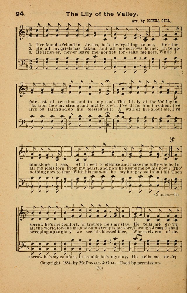 The Evangelist No. 3: for revival, praise and prayer meetings or Sunday schools  (Music edition) page 80
