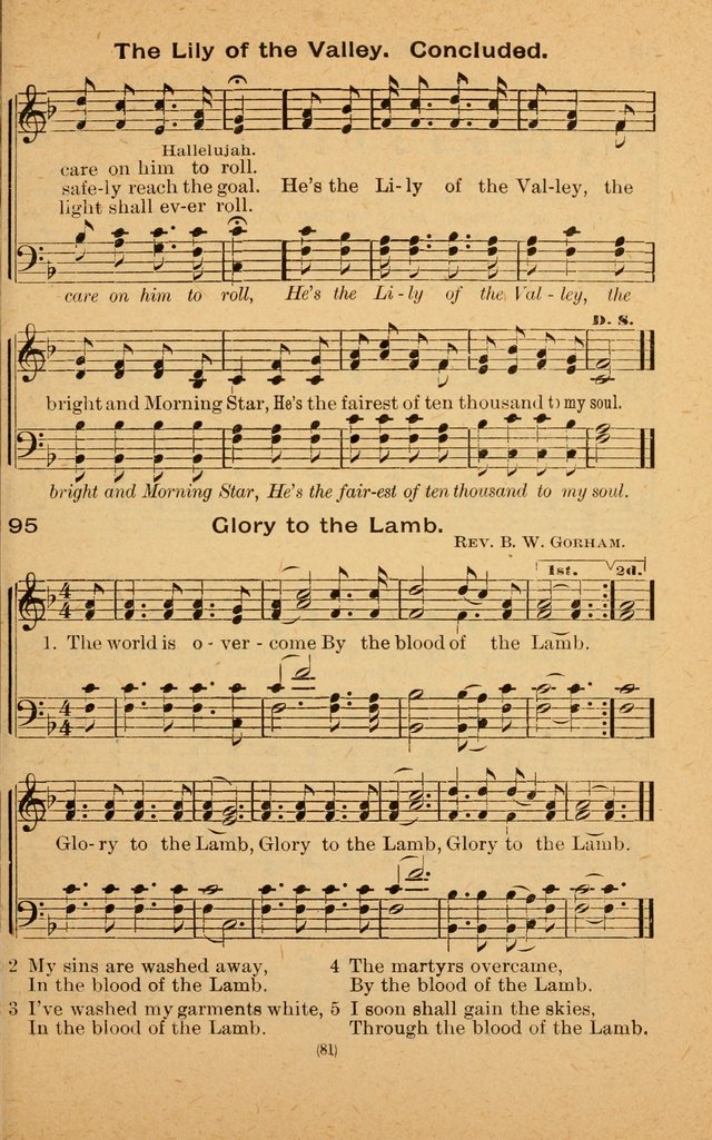 The Evangelist No. 3: for revival, praise and prayer meetings or Sunday schools  (Music edition) page 81
