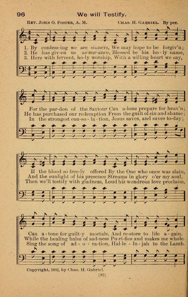 The Evangelist No. 3: for revival, praise and prayer meetings or Sunday schools  (Music edition) page 82