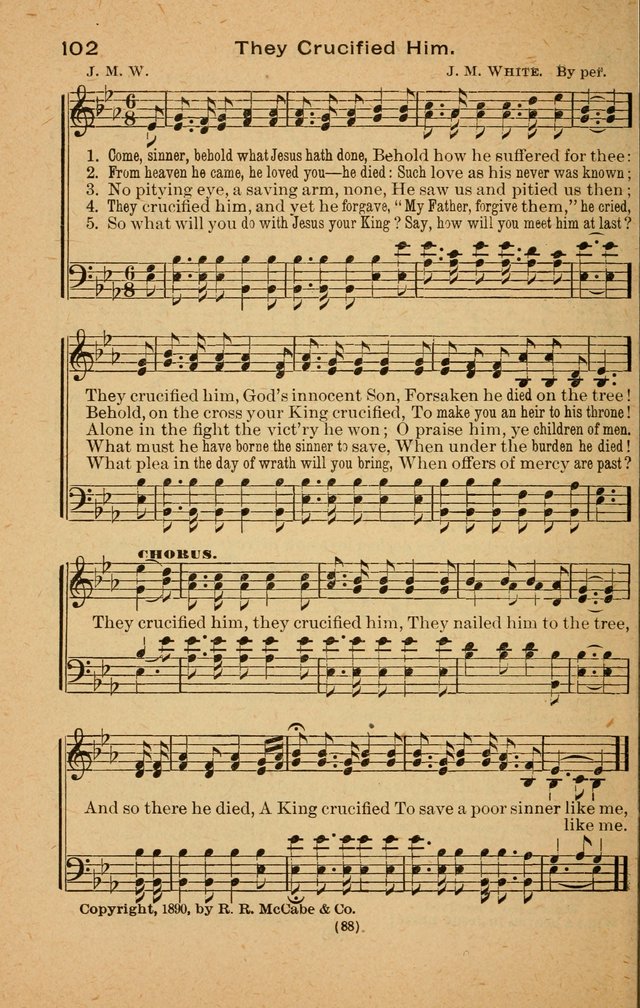 The Evangelist No. 3: for revival, praise and prayer meetings or Sunday schools  (Music edition) page 88