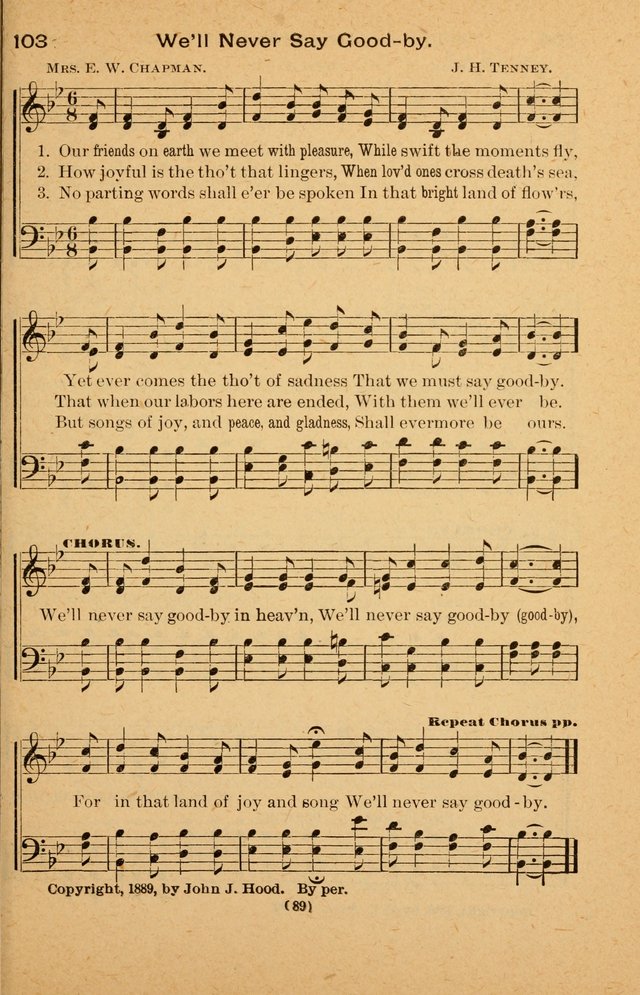 The Evangelist No. 3: for revival, praise and prayer meetings or Sunday schools  (Music edition) page 89