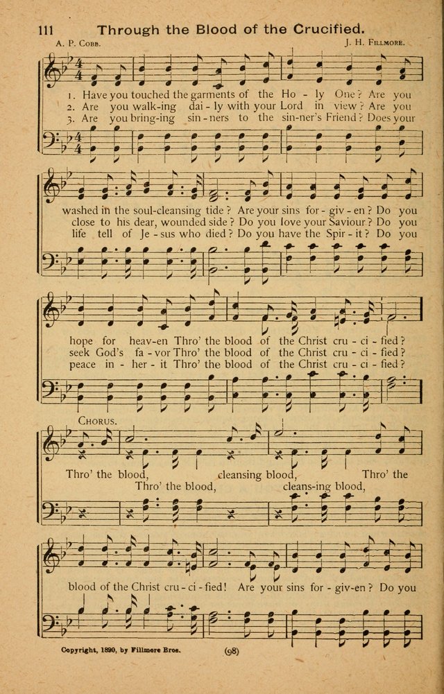 The Evangelist No. 3: for revival, praise and prayer meetings or Sunday schools  (Music edition) page 98