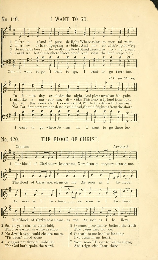 Evangelistic Edition of Heavenly Sunlight: containing gems of song for evangelistic services, prayer and praise meetings and devotional gatherings page 100