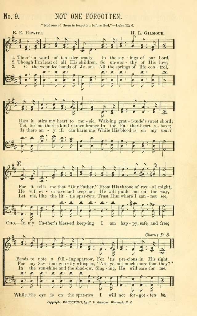 Evangelistic Edition of Heavenly Sunlight: containing gems of song for evangelistic services, prayer and praise meetings and devotional gatherings page 16