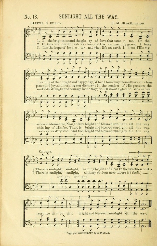 Evangelistic Edition of Heavenly Sunlight: containing gems of song for evangelistic services, prayer and praise meetings and devotional gatherings page 25