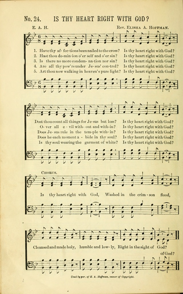 Evangelistic Edition of Heavenly Sunlight: containing gems of song for evangelistic services, prayer and praise meetings and devotional gatherings page 31