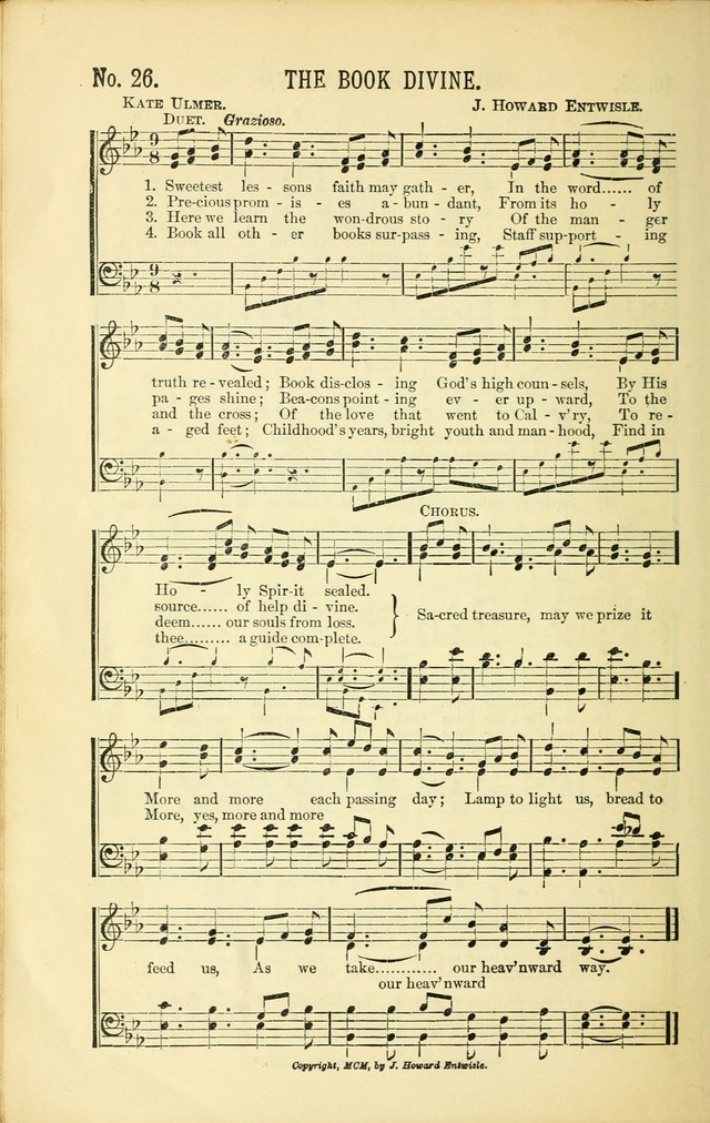 Evangelistic Edition of Heavenly Sunlight: containing gems of song for evangelistic services, prayer and praise meetings and devotional gatherings page 33