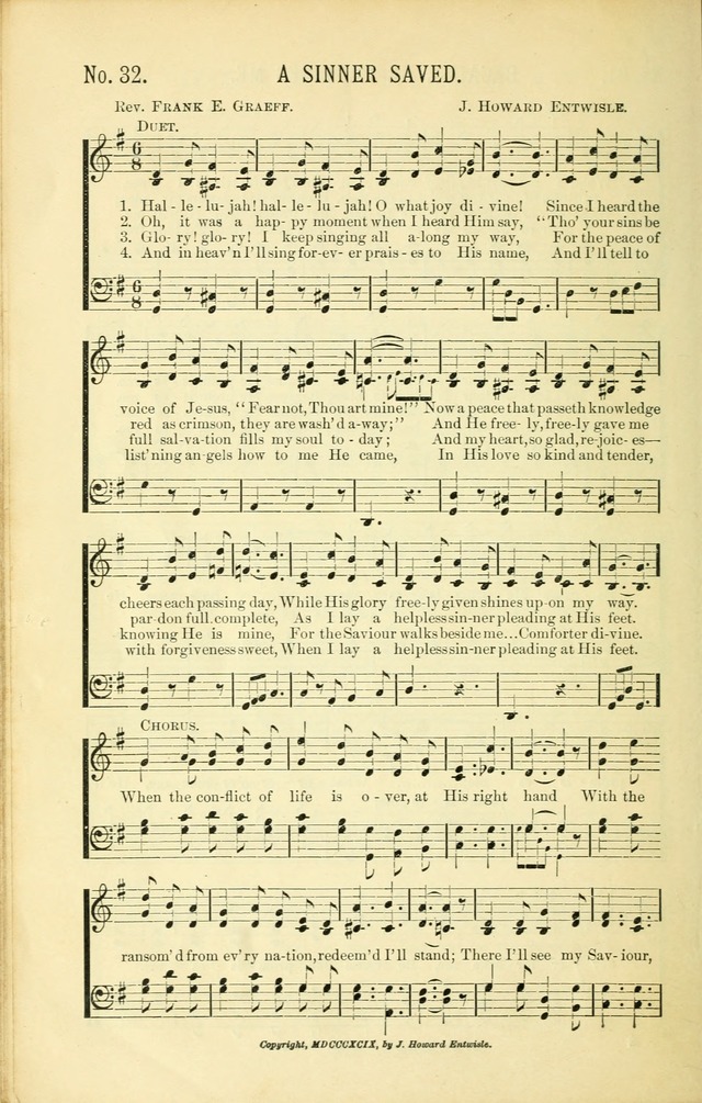 Evangelistic Edition of Heavenly Sunlight: containing gems of song for evangelistic services, prayer and praise meetings and devotional gatherings page 39
